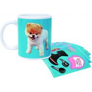 Paladone Boo the Pomeranian - Worlds Cutest Dog Dress - Up Coffee Mug with 15 Reusable Stickers
