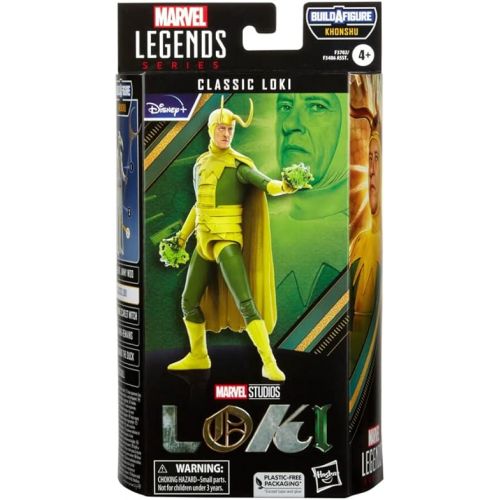 마블시리즈 Marvel Legends Series MCU Disney Plus Classic Loki Action Figure 6-inch Collectible Toy, 5 Accessories and 1 Build-A-Figure Part