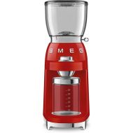 Smeg CGF01RDEU Electric Coffee Grinder with a Power of 150 W CGF01RDEU-red, Plastic, red