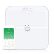 RENPHO Smart Heart Rate Body Fat Scale Bluetooth Digital Bathroom Scales Wireless Weight Scale BMI Scale, 15 Essential Body Composition Analyzer with Smartphone App, 396 lbs - Whit