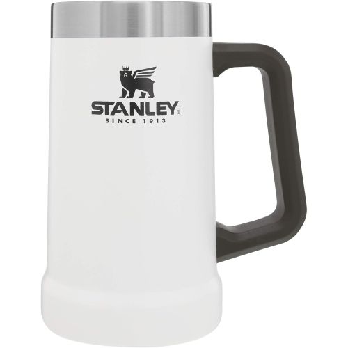 스텐리 [무료배송]Stanley Adventure Big Grip Beer Stein, 24oz Stainless Steel Beer Mug, Double Wall Vacuum Insulation