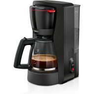 Bosch MyMoment TKA2M113 Filter Coffee Machine, Glass Jug 1.25 L, for 10-15 Cups, 40 Minute Warming Function, Drip Stop, Swivelling Filter Carrier, Removable Water Tank, 1200 Watt, Matte Black