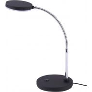 Bostitch Office LED Metal Gooseneck Desk Lamp, Flicker Free, Adjustable Head (VLED1800BK), Black