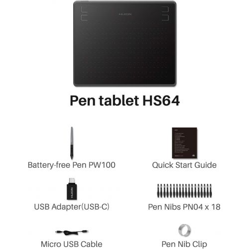 [아마존베스트]HUION H610Pro V2 Graphics Tablet, Battery-free Pen, Tilt Function and 8192 Levels Pen Pressure Sensitivity, with 8 Push Buttons Graphic Tablet with Display Graphics Tablet for PC