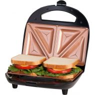 [아마존베스트]Gotham Steel Sandwich Maker, Toaster and Electric Panini Grill with Ultra Nonstick Copper Surface - Makes 2 Sandwiches in Minutes with Virtually No Clean Up, with Easy Cut Edges an
