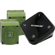 [아마존베스트]Guardline 1/4 Mile Long Range Wireless Driveway Alarm w/Two Sensors Kit Outdoor Weather Resistant Motion Sensor/Detector- Best DIY Security Alert System- Protect Home, Perimeter, Yard, Garag