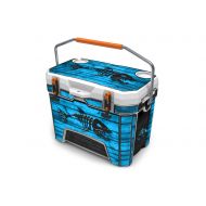 USATuff Wrap (Cooler Not Included) - Full Kit Fits Ozark Trail 26QT Old Mold Only - Protective Custom Vinyl Decal - Bonefish Blue Wood