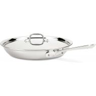 All-Clad D3 Stainless Cookware, 12-Inch Fry Pan with Lid, Tri-Ply Stainless Steel, Professional Grade, Silver, Model: 41126