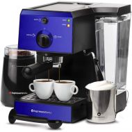 [아마존베스트]EspressoWorks Espresso Machine & Cappuccino Maker with Milk Steamer- 15 Bar Pump, 7 Pc All-In-One Barista Bundle Set w/ Built-in Frother (Inc: Coffee Bean Grinder, Milk Frothing Cup, Tamper & 2