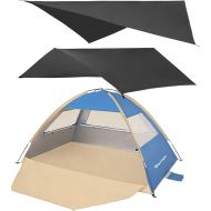 Gorich Waterproof Camping Tarp with Gorich Beach Tent