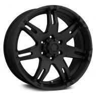 Ultra Wheel 238B Gauntlet Black Wheel with Painted (18 x 9. inches /6 x 135 mm, 25 mm Offset)