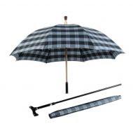 HBJP Umbrella Parasols, Multifunction Adjustable Walking Stick Umbrella Separable Straight Umbrella Elder Old Man Casual Umbrella Long Handle Non-Slip Reinforcement Manually Long U
