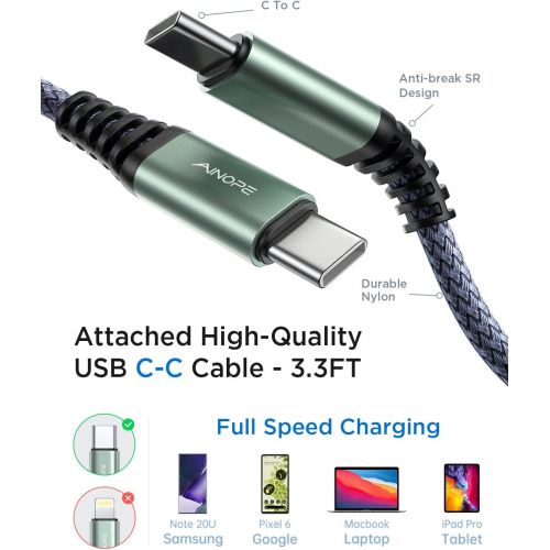  [아마존베스트]USB C Car Charger Super Mini AINOPE All Metal 36W Fast USB Car Charger PD&QC 3.0 Dual Port Car Adapter Compatible with iPhone 12/12 Pro/Max/12 Mini/iPhone 11/Pro/Max/XR/XS/Max/8/8P