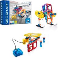GeoSmart Ski Patrol - Build Remote-Controlled GeoMagnetic Vehicles That Perform on Multiple Surfaces with This STEM Focused Magnetic Construction Set Featuring Rechargeable Turbo Motors