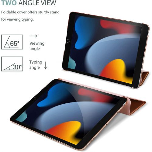  [아마존베스트]ProCase iPad 10.2 Case 2020 iPad 8th Generation Case / 2019 iPad 7th Generation Case, Slim Stand Hard Back Shell Protective Smart Cover for 10.2 iPad 8 / iPad 7 -Rosegold