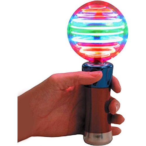  ArtCreativity 7.5 Inch Light Up Magic Ball Toy Wand for Kids - Flashing LED Wand for Boys and Girls - Thrilling Spinning Light Show - Batteries Included - Fun Gift or Birthday Part