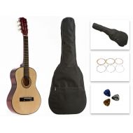Star Kids Acoustic Toy Guitar 31 Inches Natural with Bag, Strings & Picks, CG5126-BSP-NT