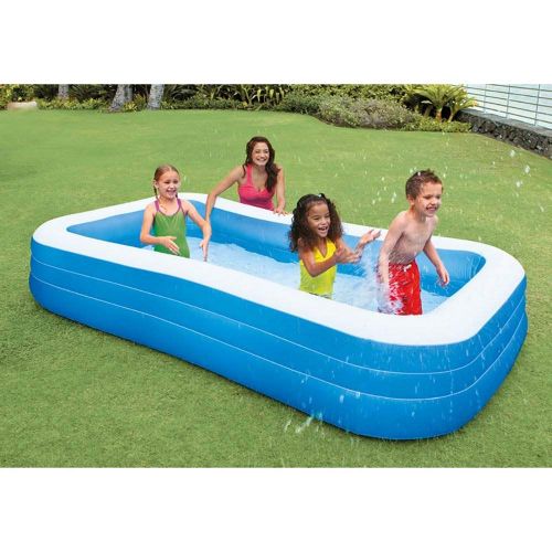 인텍스 Intex Swim Center 72in x 120in Rectangular Inflatable Swimming Pool, 2 Pack