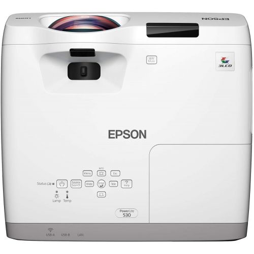 엡손 Epson PowerLite 530 XGA 3LCD Projector, White