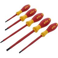 Wiha 32059 5 Piece Insulated SoftFinish Slotted/Phillips/Square Screwdriver Set