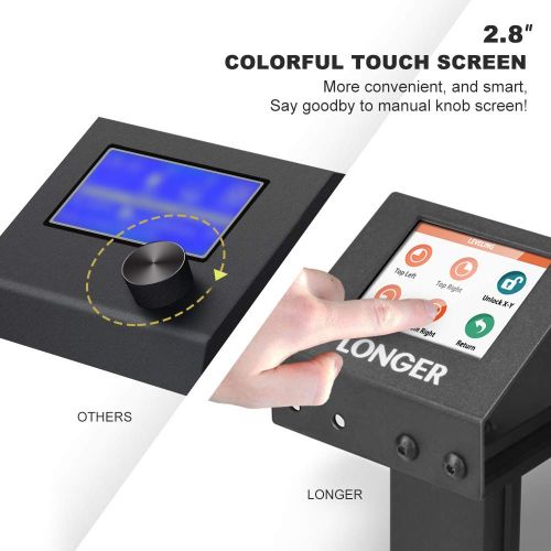  LONGER LK4 3D Printer 90% Pre-Assembled with 2.8 Full Color Touch Screen, Resume Printing, Filament Detector, Built-in Safety Power Supply 220x220x250mm