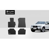 ToughPRO Floor Mat Set - All Weather - Heavy Duty - Black Rubber - for BMW X3-2011-2017