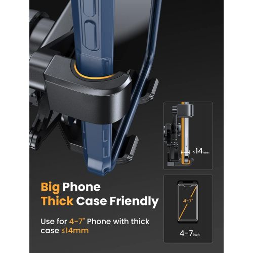  [아마존베스트]AINOPE Car Phone Holder Mount, Gravity Phone Holder for Car Vent with Upgraded Hook Clip Auto Lock Hands Free Air Vent Cell Phone Car Mount Compatible with 4-6.7 inch Smartphone