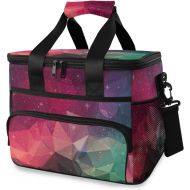 ALAZA Geometry Galaxy Large Cooler Lunch Bag, Waterproof Cooler Bag for Camping, Picnic, BBQ, Family Outdoor Activities
