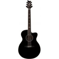 PRS Guitars 6 String SE A20E Acoustic Electric, Black with Gig Bag, Right (111029::BX:)