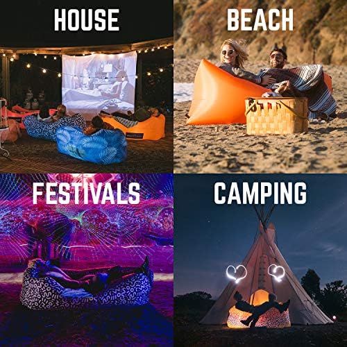  Chillbo Shwaggins Inflatable Couch ? Cool Inflatable Chair. Upgrade Your Camping Accessories. Easy Setup is Perfect for Hiking Gear, Beach Chair and Music Festivals.