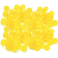 Lego Building Accessories 1 x 1 Transparent Yellow Round Brick Plate, Bulk - 100 Pieces per Package