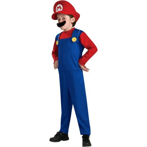  Disguise Nintendo Super Mario Bros DISK73689L Classic Costume, (Small 4-6 years)
