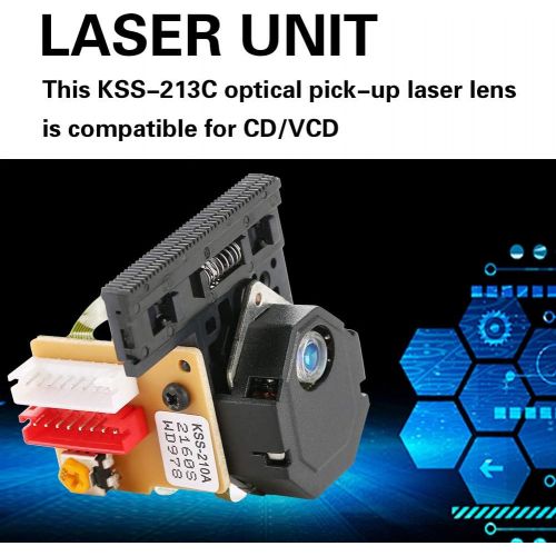  [아마존베스트]Wal front Optical Pick-Up Laser Lens Mechanism KSS-210A Laser Unit Optical Laser Lens CD/VCD Mechanism Replacement