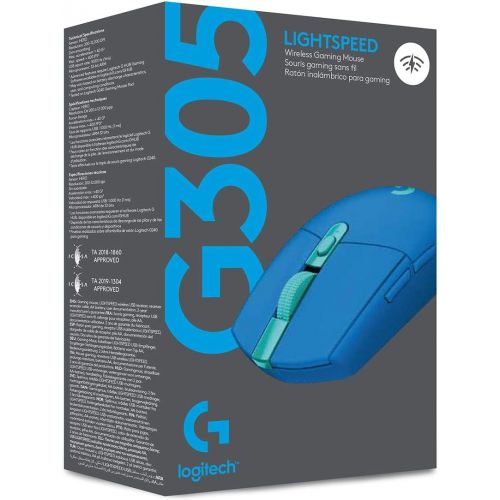  [아마존베스트]Logitech G305 Lightspeed Wireless Gaming Mouse - Blue
