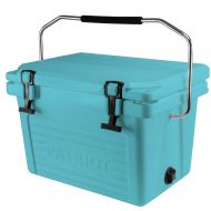 Giantex Patriot Heavy Duty 20QT Rotomolded Cooler, with Steel Handle bar - Perfect for Fishing, Hunting, Construction Sites, Tailgating - Holds up to 24 Cans (Aquamarine)