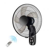 GLOBE AS Wall-Mounted Fans 16 Inch 3 Speed Adjustable Oscillating Rotating with Timer & Remote Low Noise Ideal for Home and Office Room Air Circulator Fan