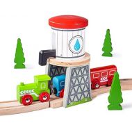 Bigjigs Rail Wooden Water Tower - Other Major Wood Rail Brands are Compatible