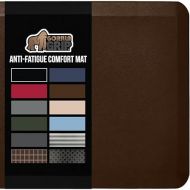 Gorilla Grip Anti Fatigue Cushioned Kitchen Floor Mats, Thick Ergonomic Standing Office Desk Mat, Waterproof Scratch Resistant Pebbled Topside, Supportive Comfort Padded Foam Rugs, 70x24, Brown