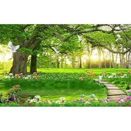 Brand: LucaSng LucaSng DIY 5D Diamond Painting - Green Forests - Crystal Rhinestone Embroidery Pictures DIY Diamond Painting for Home Wall Decor, 80 x 130 cm