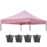 ABCCANOPY Pop Up Canopy Replacement Top Cover 100% Waterproof Choose 18+ Colors, Bonus 4 x Weight Bags