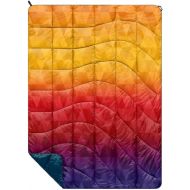 Rumpl The NanoLoft Puffy Blanket Indoor Outdoor Camping Blanket for Traveling, Picnics, Beach Trips, Concerts Pyro Tri-Fade, Travel