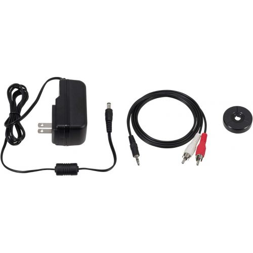 오디오테크니카 Audio-Technica AT-LP60XBT-BK Fully Automatic Bluetooth Belt-Drive Turntable Bundle with Knox Gear Hyperion Vacuum Tube Bluetooth 5.0 Speaker System (2 Items)