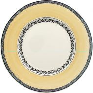 Villeroy & Boch Audun Fleur Salad Plate, 8.5 in, White/Gray/Yellow