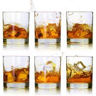 [아마존베스트]LUXU Whiskey Glasses-Premium 11 OZ Scotch Glasses Set of 6 /Old Fashioned Whiskey Glasses/Perfect Idea for Scotch Lovers/Style Glassware for Bourbon/Rum glasses/Bar whiskey glasses,Clea
