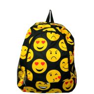 N.Gil Childrens School Backpack 2 (Emoji Black)