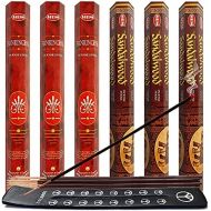인센스스틱 Frankincense & Sandalwood Incense Sticks & Holder Bundle Variety Pack From Hem Trumiri Insense Inscents Insencents Insence