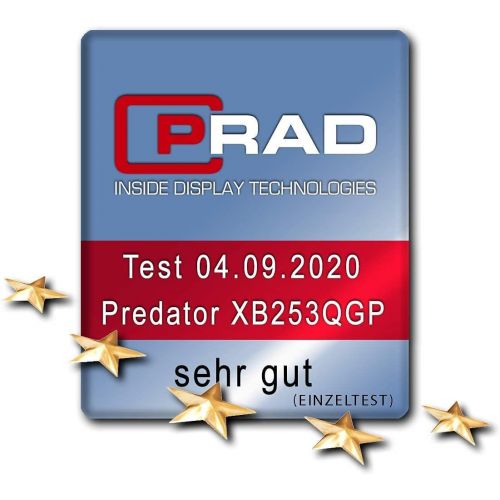 에이서 [아마존베스트]Acer, Predator XB3 (Predator XB253QGP), 62 cm (24.5 Inches), IPS ZeroFrame Monitor