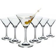 [아마존베스트]Juvale Martini Glasses - 6-Set Clear Classic 5-Ounce Cocktail Glasses, Inverted Cone Shaped Stemware, Bar Accessories, Ideal Gifts for Housewarming, Wedding, Birthday Celebrations