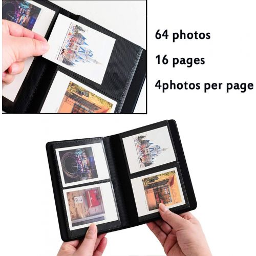  BigTrend 2x3 Inch Photo Paper Film Album Set for Fujifilm Instax Mini Camera, Polaroid Snap, Z2300, SocialMatic Instant Cameras & Zip Instant Printer (Deer, 64 Pockets)