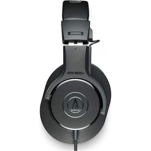 오디오테크니카 Audio-Technica ATH-M20X Monitor Headphones (Black) Bundle with Knox Gear Stand and Case(3 Items)